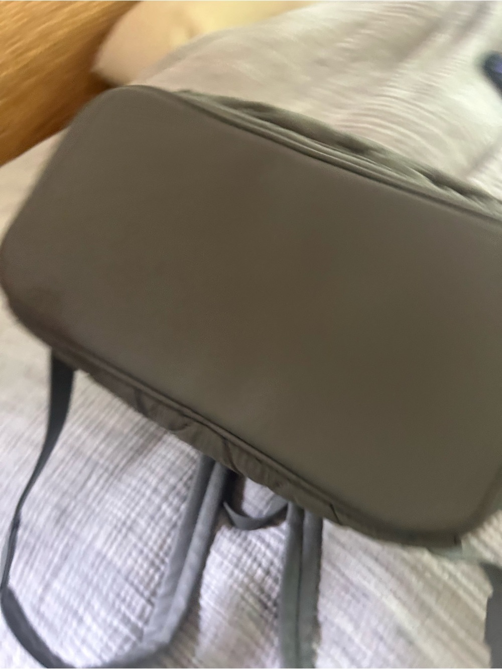 Poppy & Peonies Quilted Grey Backpack - Picture 8 of 8